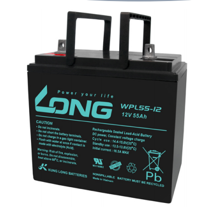 广隆蓄电池WPL55-12